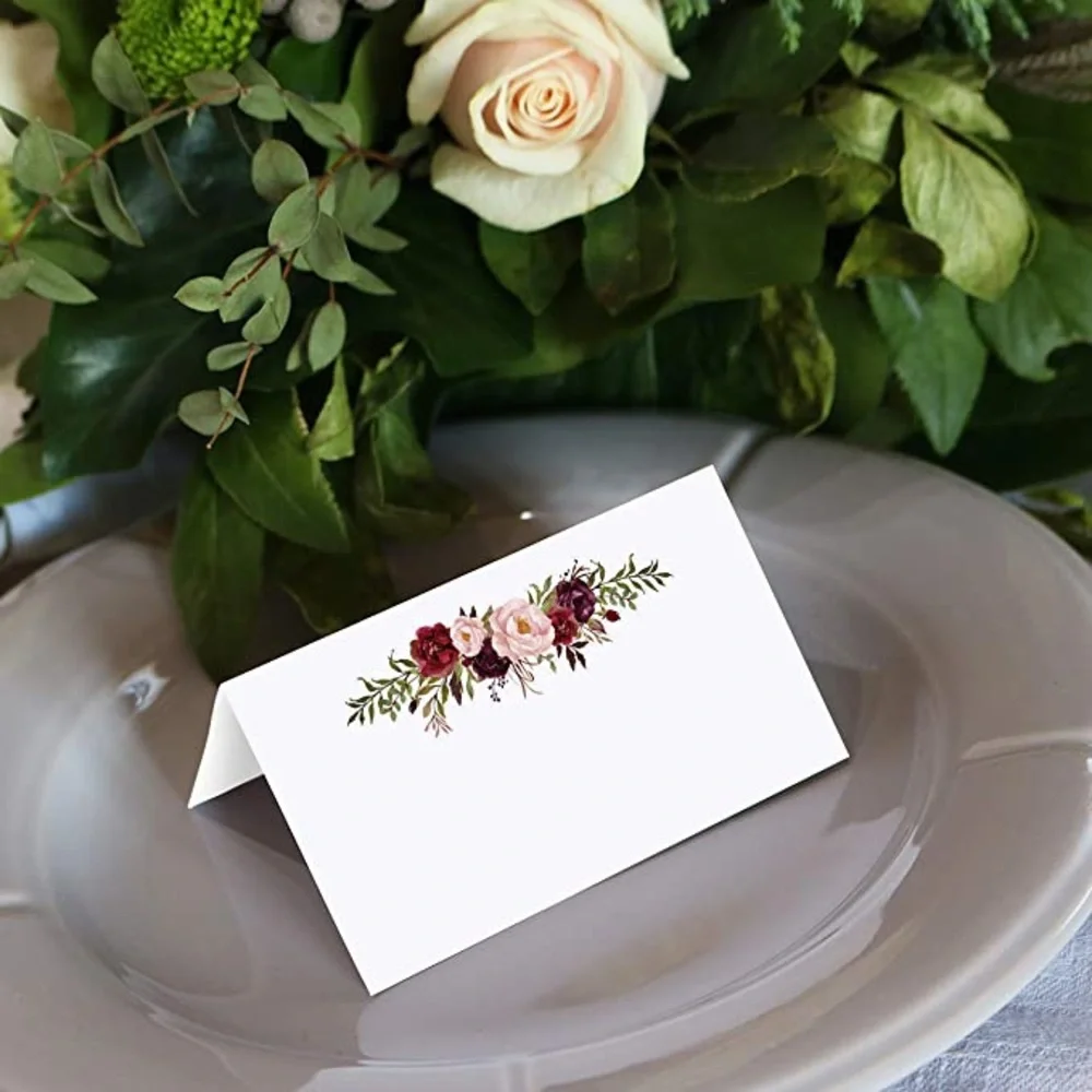 Floral Place Cards x 16